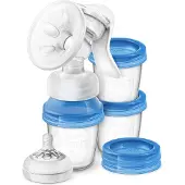 Philips AVENT SCF330 rintapumppu, jossa on 3 kuppia