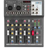 VONYX VMM-F401 - 4-kanavainen miksauspöytä