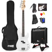 Max GigKit bassokitarapaketti valkoinen