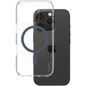 PanzerGlass CARE by  Urban Combat Case Transparent w. Blue MagSafe iPhone 16 Pro, Suojus, Apple, Apple - iPhone 16 Pro, Läpinäkyvä (1366)