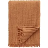 Decotique Crinkle Viltti 130x170 Cm - Huovat & Peitteet Puuvilla Vaaleanruskea - OH-03