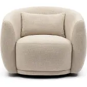 Rivièra Maison , Pyörivä nojatuoli Leonardo Glossy Flax