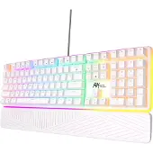 Royal Kludge RK918 White, Red Switch, US