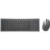 Dell KM7120W näppäimistö RF Wireless + Bluetooth QWERTY Kansainvälinen (US) Harmaa, Titaani (580-AIWM) (580-AIWM) (KM7120W-GY-INT)