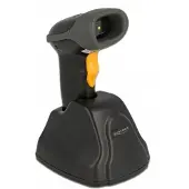 DeLOCK – 2.4 GHz Barcode Scanner 1D and 2D with charging station - 5 Languages (90518)