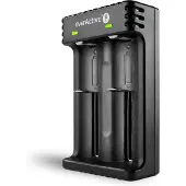 EverActive LC-200 USB Laturi pyöreille Litium kennoille x 2