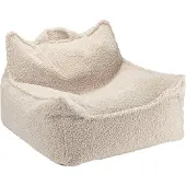 WigiWama Beanbag Chair Teddy - Cream - 80X 70X 50CM