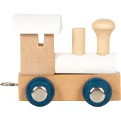 Small Foot - Wooden Letter Train Polar - Locomotive White - 12