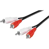 Goobay RCA Stereo Cable - Musta - 5m