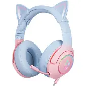 Onikuma K9 Pink and Blue Gaming Headphones