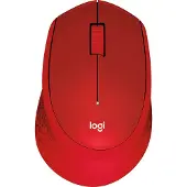 Logitech M330 Silent Plus Wireless Mekaaninen 1000dpi Hiiri Punainen