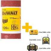 DeWalt Hiekkapaperirulla DT3582-QZ; 115 mm; 5 m; K120