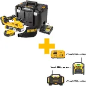 DeWalt Nauhahiomakone DCW220P2-QW; 18 V; 2x5,0 Ah akku
