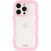 Holdit Phone Case Wavy Pink/Transparent iPhone 16 Pro