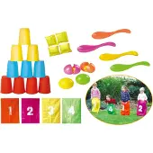 Summertime Party Game Set - Multi/patterned - ONE SIZE
