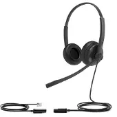 Yealink YHS34 Lite Dual, Langallinen, Toimisto/puhelukeskus, 20 - 20000 Hz, Kuulokkeet, Musta (1308029)
