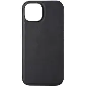 Buffalo iPhone 15 Leather MagSeries suojakuori (musta)