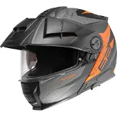 Schuberth E2 Explorer Orange Avattava kypärä Matta/Musta/Oranssi/Antrasiitti unisex, size 65