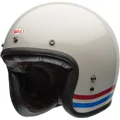 Bell Custom 500 06 tripes Jet-Kypärä Valkoinen unisex, size S