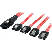 StarTech.com Sas Serial Attached Scsi Sff 80 1 M Punainen