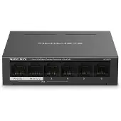 Mercusys MS106LP - 6-porttinen 10/100 Mbps hallittava kytkin 4 PoE-portilla, Musta