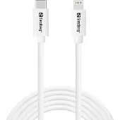 Sandberg USB-C - Lightning -kaapeli, 2m, valkoinen