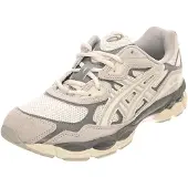Asics for man. 1201A789 Trainers Gel NYC white cream (37), Beige, Flat, Laces, Casual, Sport, Running, Multisport