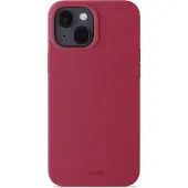 Holdit Silicone iPhone 15 suojakuori (punainen sametti)