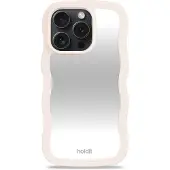 Holdit Wavy Case Light Beige/Mirror iPhone 15 Pro Max