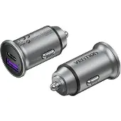 Vention USB 30+30W 2-port Car Charger
