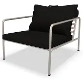 Houe Avon Nojatuoli Dark Grey/White