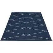 Pappelina Max matto 180x260 cm darkblue / vanilla