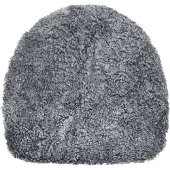 Skinnwille Curly forma Istuintyyny lampaannahasta 36 cm Charcoal Grey