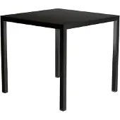 Fiam Aria ruokapöytä 70x70 cm black alumiini