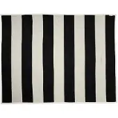 Pappelina Bob ruudullinen Black/ Vanilla 140 x 180 cm