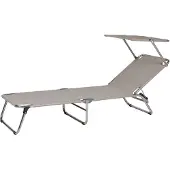Fiam Amigo aurinkotuoli top taupe alumiini/tekstiili