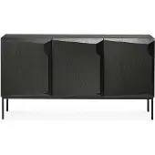 Ethnicraft Stairs sideboard 3 ovea Mustaksi petsattu tammi 150 x 80 x 46 cm
