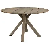 Artwood Macan ruokapöytä Ø 130 cm tiikki