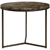 Artwood Cedes sohvapöytä ruskea marmori Ø 60 cm