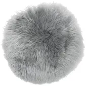 Skinnwille , Gently Istuintyyny lampaannahasta ø34 cm Light grey