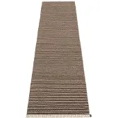 Pappelina Mono matto 70x300 cm dark brown / dark linen