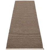 Pappelina Mono matto 70x200 cm dark brown / dark linen