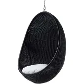 Sika-Design , The Hanging Egg Chair Outdoor, Musta
