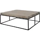 Artwood Sohvapöytä Carlisle 100x100 cm Silverstone