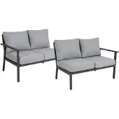 Brafab Samvaro päätyosa vasen+oikea antrasiitti/harmaa