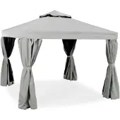 Hillerstorp Luxor paviljonki 300x300 cm harmaa alumiini