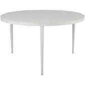 Brafab Bigby Ruokapöytä Ø130 cm vaaleanharmaa