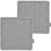 Södahl Grydelapper Line 2 Stk. - Grey - 20X20CM 20