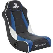 X Rocker – 2021027, Konsolipelituoli, 80 kg, Pehmustettu istuintoppaus, Pehmustettu selkänojatoppaus, Playstation, Musta/sininen