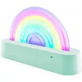 Lalarma Lamppu - Tanssiminen Rainbow - 18x11x4 cm - Minttu - - OneSize - Lamput
